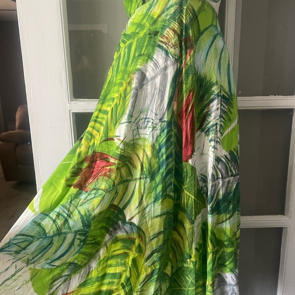 Jams World Green and White Sleeveless‎ Sundress - Picture 4 of 10